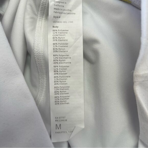 Fabletics White PowerHold High Waist Leggings 0686 - Picture 12 of 15